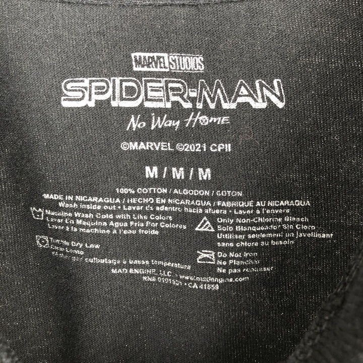 SPIDER MAN Movie T-Shirt (Men's Size M) cotton black type Vintage Second Hand