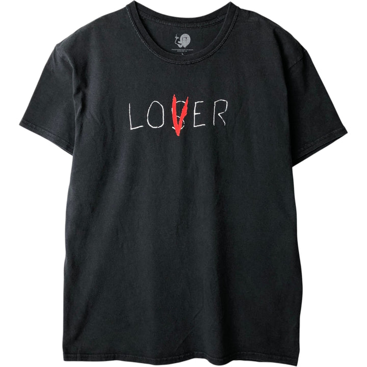 IT Movie T-shirt Men's L size cotton black type Vintage Second Hand