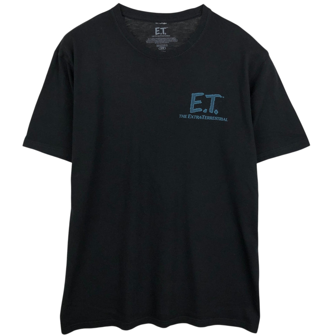 ET Movie T-shirt, Men's Size M (equivalent) cotton black type Vintage Second Hand