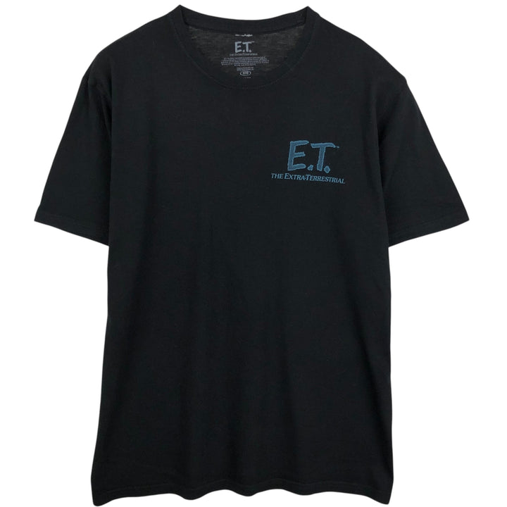 ET Movie T-shirt, Men's Size M (equivalent) cotton black type Vintage Second Hand
