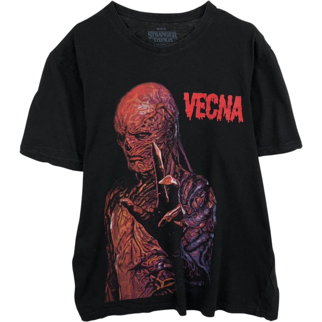 STRANGER THINGS VECNA Movie T-Shirt (Men's XL equivalent) cotton black type Vintage Second Hand