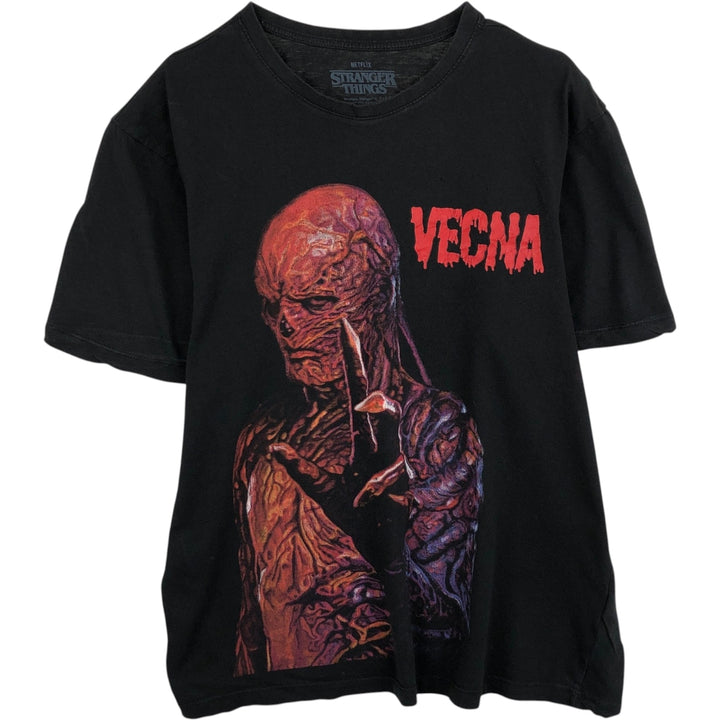 STRANGER THINGS VECNA Movie T-Shirt (Men's XL equivalent) cotton black type Vintage Second Hand