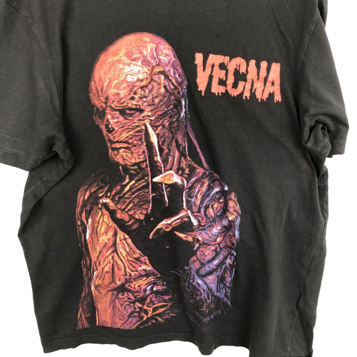 STRANGER THINGS VECNA Movie T-Shirt (Men's XL equivalent) cotton black type Vintage Second Hand
