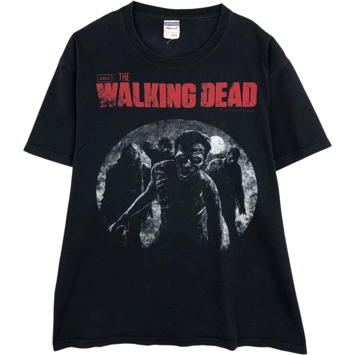 Jerzees THE WALKING DEAD Movie T-Shirt, Men's Size L cotton black type Vintage Second Hand