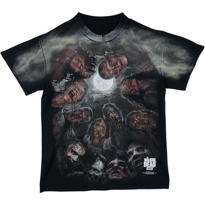 WALKING DEAD Large Print Movie T-Shirt (Men's Size S) unclear black type Vintage Second Hand