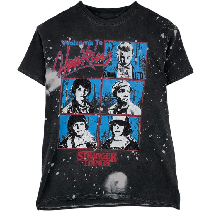 STRANGER THINGS Stranger Things Movie T-shirt Men's M size cotton Charcoal Vintage Second Hand