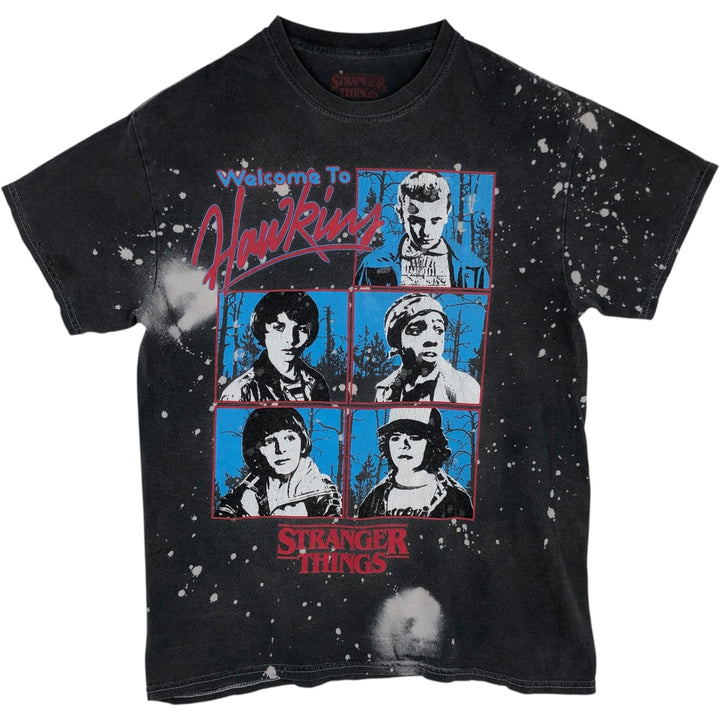 STRANGER THINGS Stranger Things Movie T-shirt Men's M size cotton Charcoal Vintage Second Hand