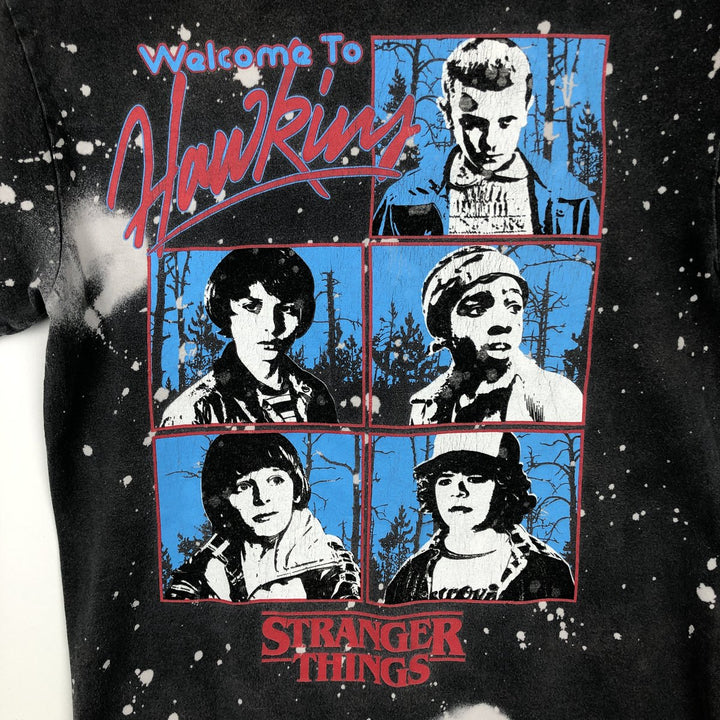 STRANGER THINGS Stranger Things Movie T-shirt Men's M size cotton Charcoal Vintage Second Hand
