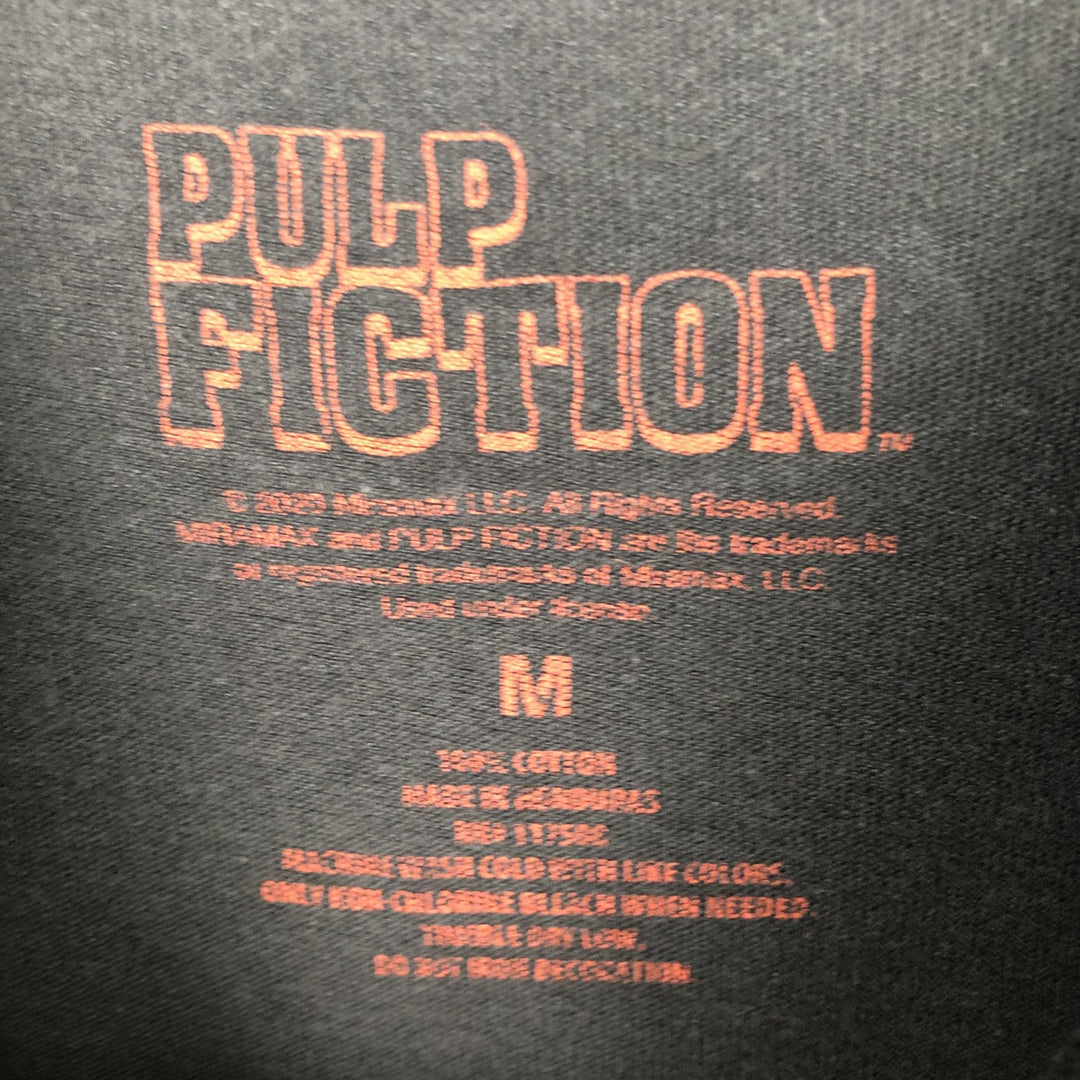 PULP FICTION Pulp Fiction Movie T-shirt Men's M size cotton black type Vintage Second Hand