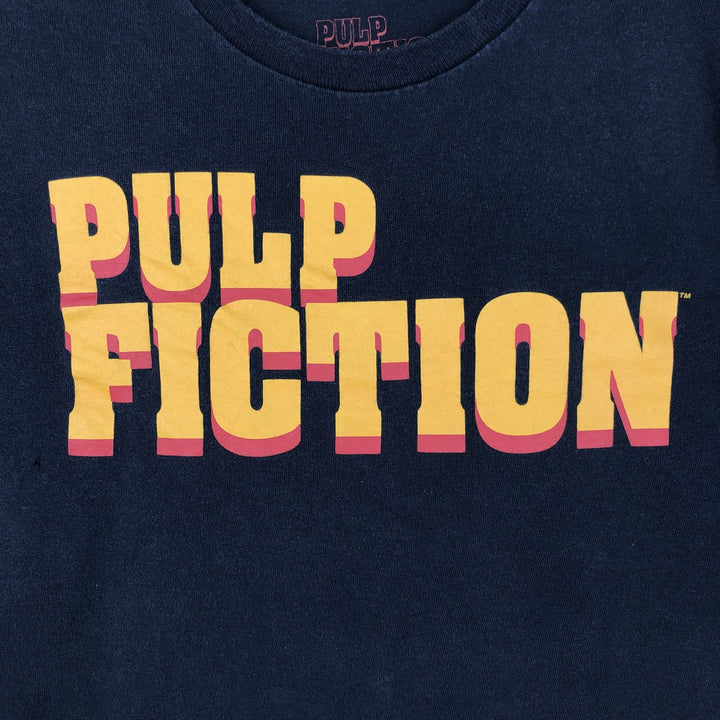 PULP FICTION Pulp Fiction Movie T-shirt Men's M size cotton black type Vintage Second Hand