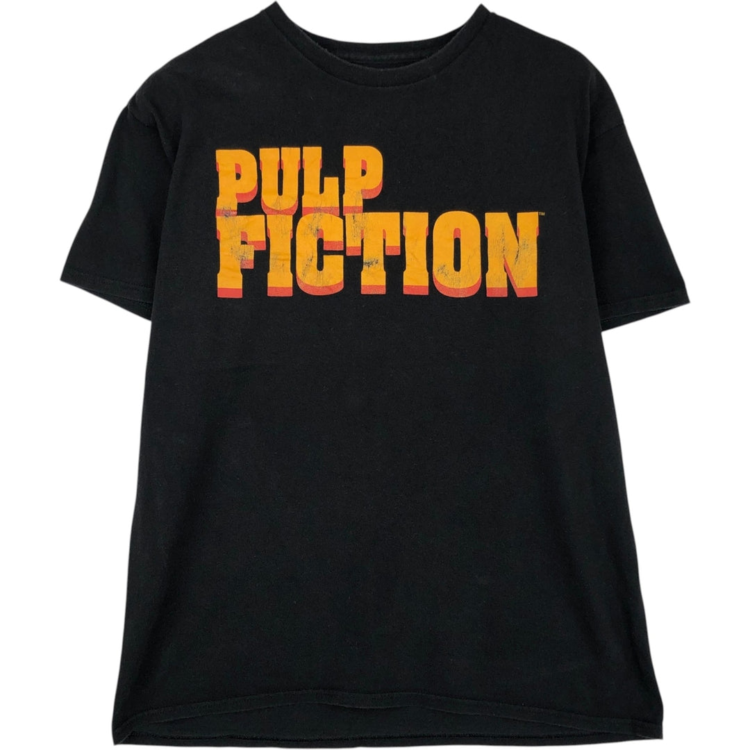 PULP FICTION Pulp Fiction Movie T-shirt Men's L size cotton black type Vintage Second Hand