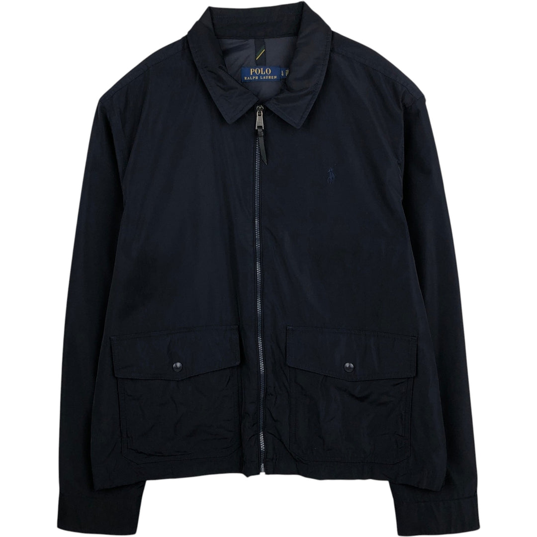 Ralph Lauren POLO RALPH LAUREN Swing Top Sports Jacket Men's L size recycled polyester navy blue type Vintage Second Hand