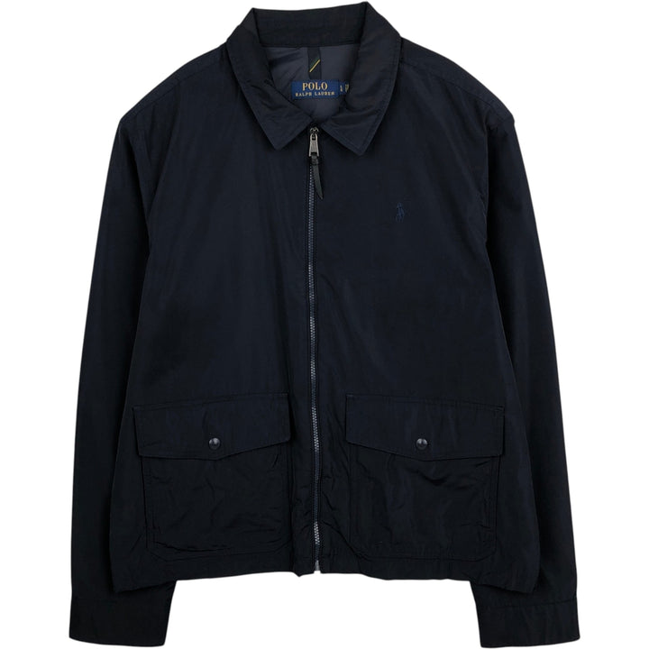 Ralph Lauren POLO RALPH LAUREN Swing Top Sports Jacket Men's L size recycled polyester navy blue type Vintage Second Hand