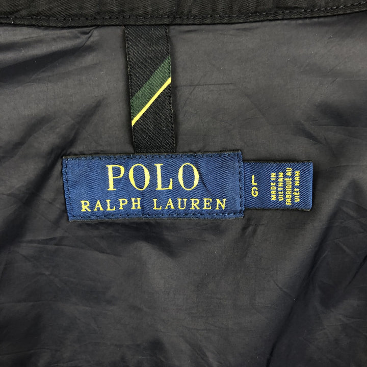 Ralph Lauren POLO RALPH LAUREN Swing Top Sports Jacket Men's L size recycled polyester navy blue type Vintage Second Hand