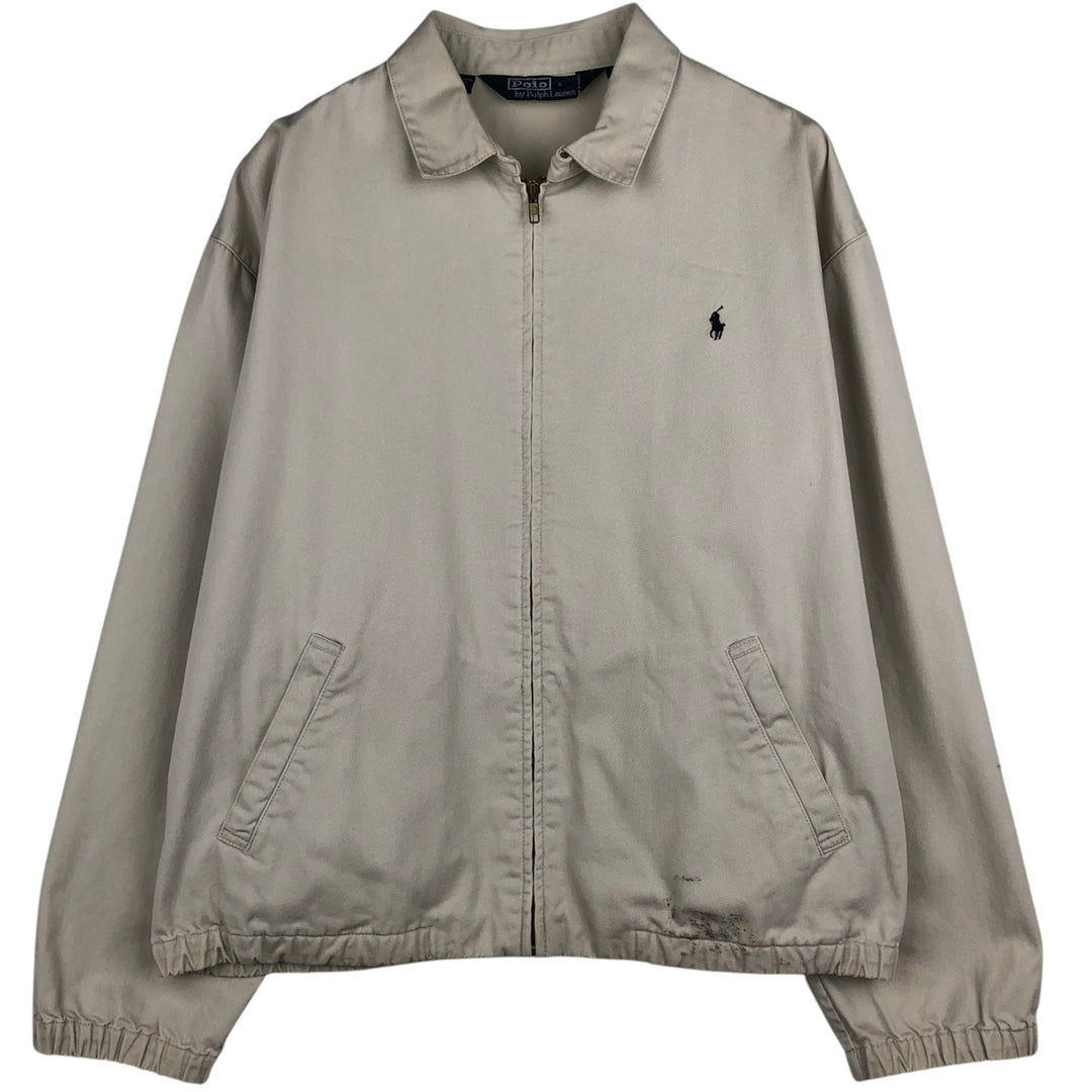Ralph Lauren POLO by Ralph Lauren Swing Top Sports Jacket Men's L size cotton Beige type Vintage Second Hand