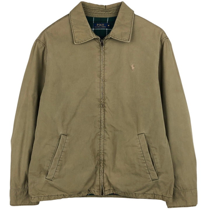 Ralph Lauren POLO RALPH LAUREN Swing Top Sports Jacket Men's M cotton Khaki type Vintage Second Hand