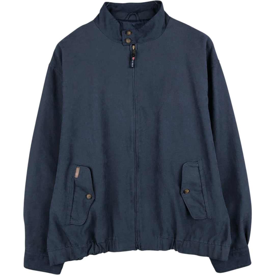Ralph Lauren CHAPS Harrington Jacket Swing Top (Men's Size L) polyester navy blue type Vintage Second Hand