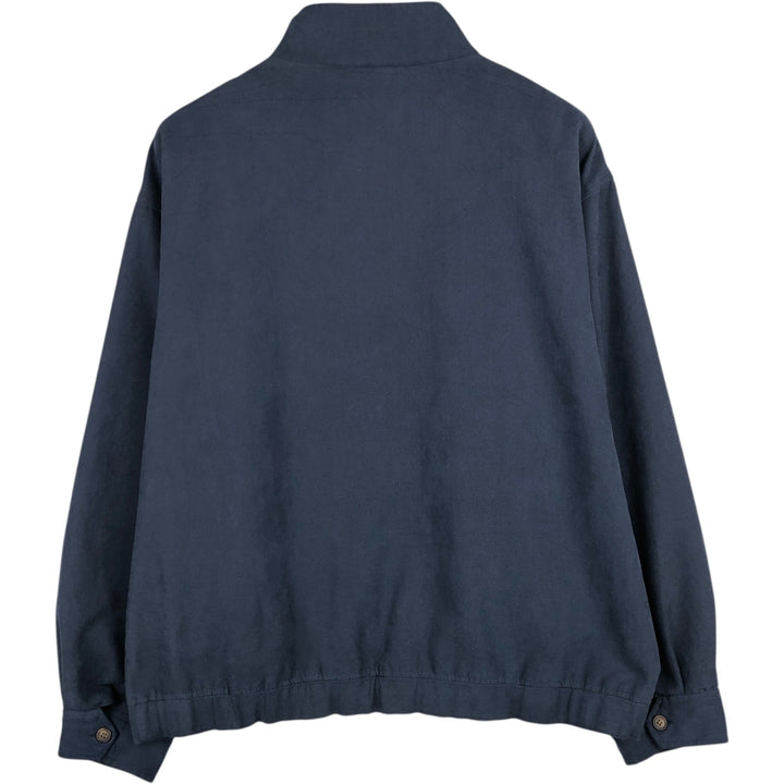 Ralph Lauren CHAPS Harrington Jacket Swing Top (Men's Size L) polyester navy blue type Vintage Second Hand