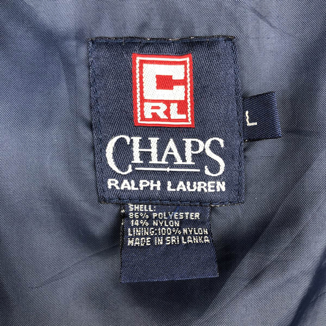 Ralph Lauren CHAPS Harrington Jacket Swing Top (Men's Size L) polyester navy blue type Vintage Second Hand