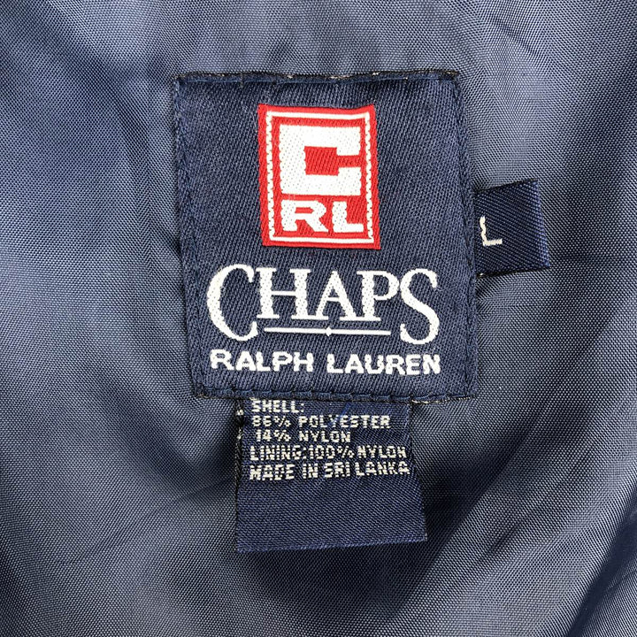 Ralph Lauren CHAPS Harrington Jacket Swing Top (Men's Size L) polyester navy blue type Vintage Second Hand