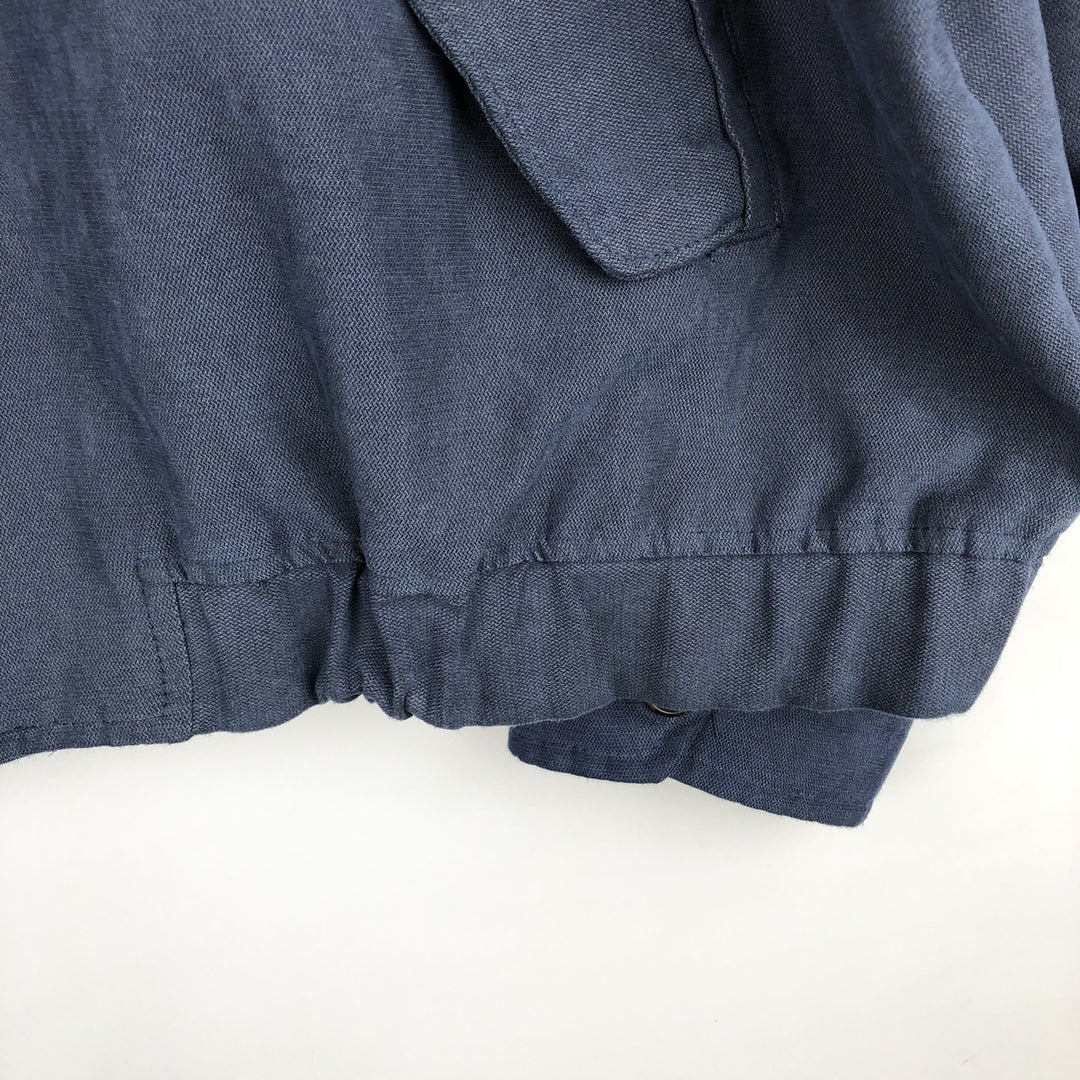 Ralph Lauren CHAPS Harrington Jacket Swing Top (Men's Size L) polyester navy blue type Vintage Second Hand