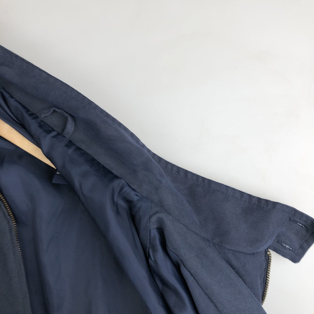 Ralph Lauren CHAPS Harrington Jacket Swing Top (Men's Size L) polyester navy blue type Vintage Second Hand