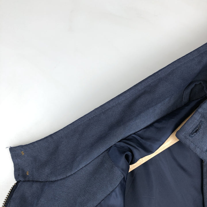 Ralph Lauren CHAPS Harrington Jacket Swing Top (Men's Size L) polyester navy blue type Vintage Second Hand