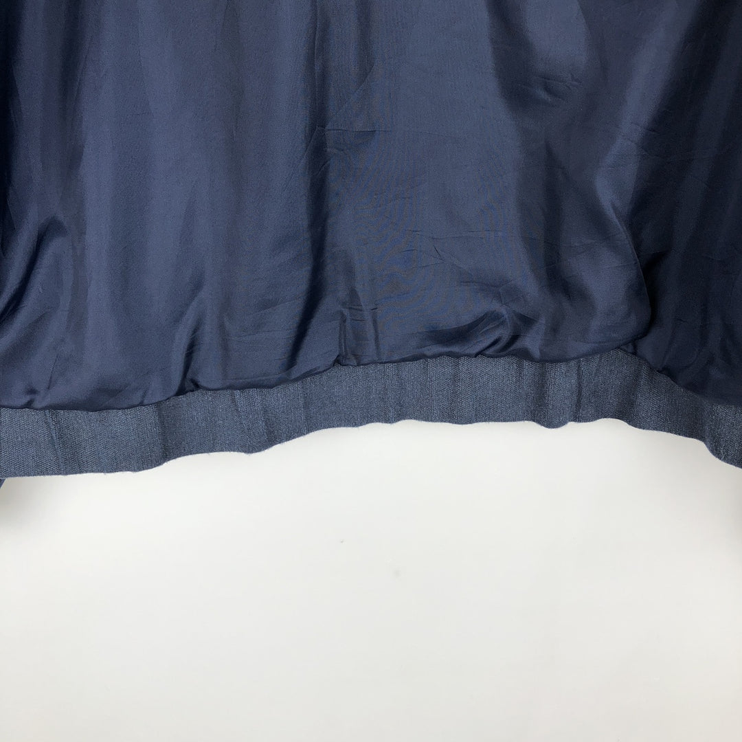 Ralph Lauren CHAPS Harrington Jacket Swing Top (Men's Size L) polyester navy blue type Vintage Second Hand