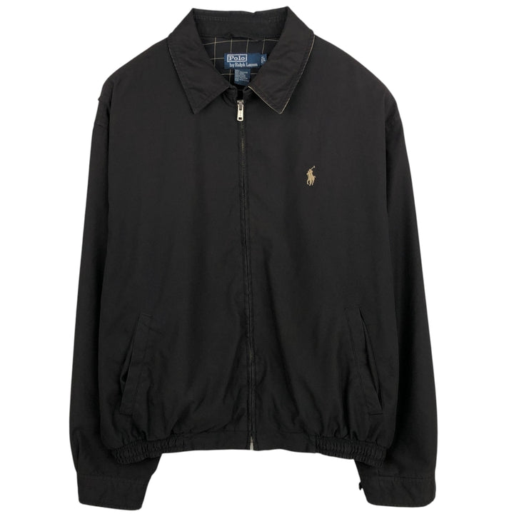 Ralph Lauren POLO by Ralph Lauren Swing Top Sports Jacket Men's L size polyester black type Vintage Second Hand
