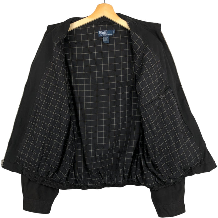 Ralph Lauren POLO by Ralph Lauren Swing Top Sports Jacket Men's L size polyester black type Vintage Second Hand