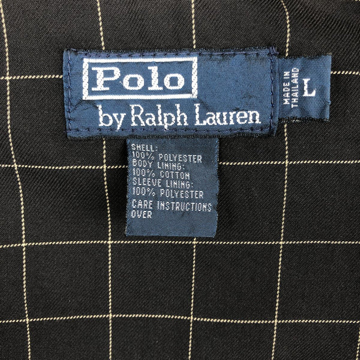 Ralph Lauren POLO by Ralph Lauren Swing Top Sports Jacket Men's L size polyester black type Vintage Second Hand