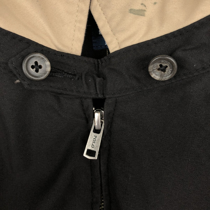 Ralph Lauren POLO by Ralph Lauren Swing Top Sports Jacket Men's L size polyester black type Vintage Second Hand