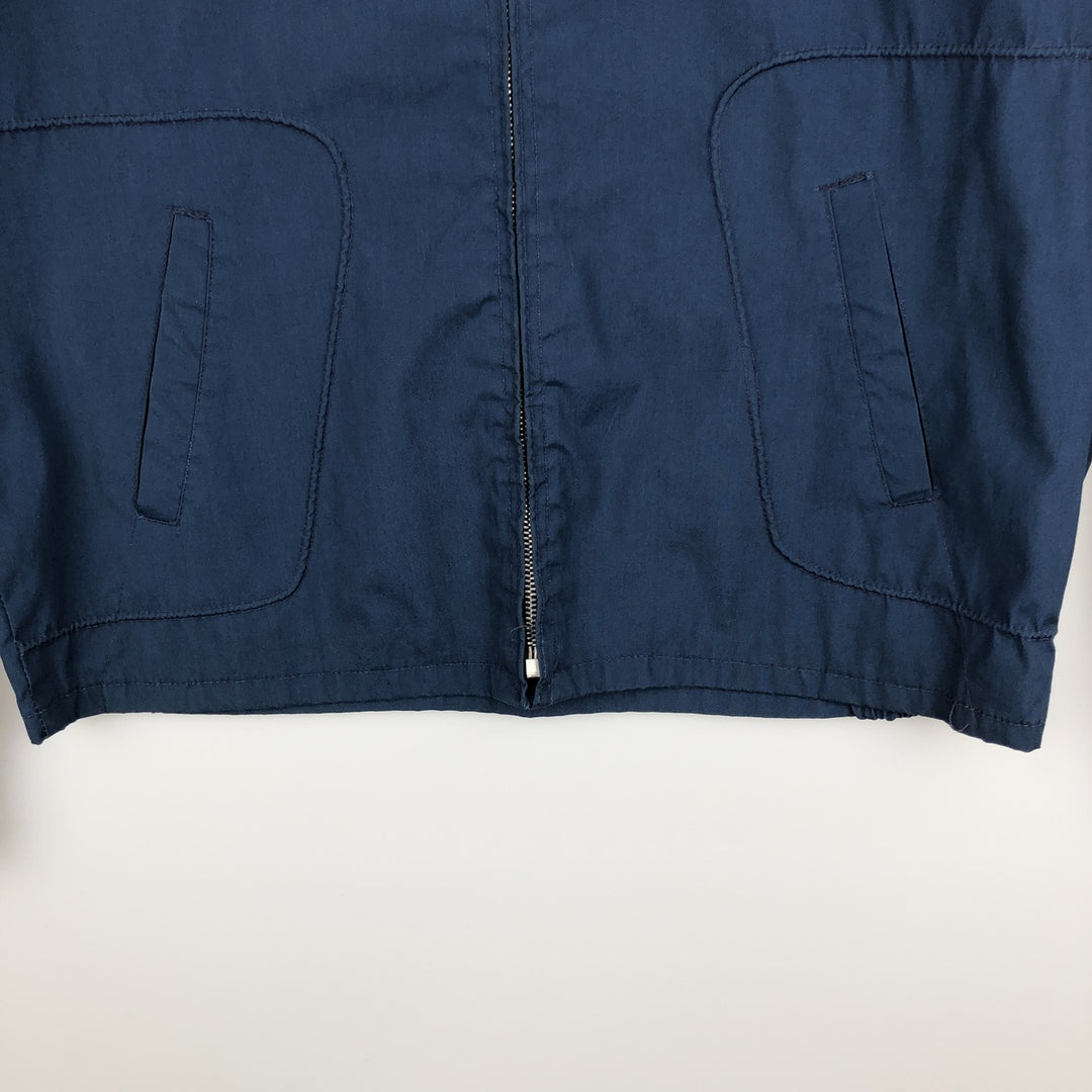 Harrington Jacket Swing Top Men's XL (approx.) Vintage Dacron Polyester navy blue type Vintage Second Hand