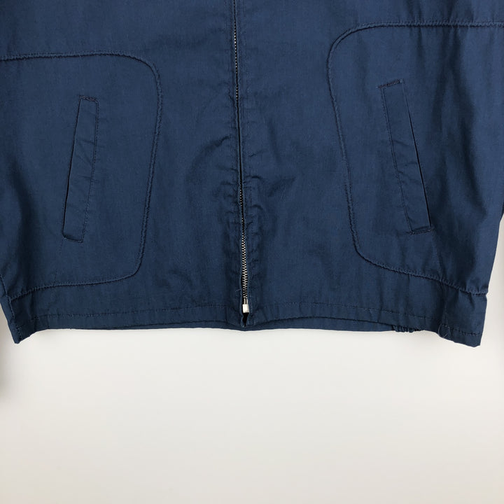 Harrington Jacket Swing Top Men's XL (approx.) Vintage Dacron Polyester navy blue type Vintage Second Hand