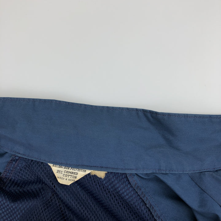 Harrington Jacket Swing Top Men's XL (approx.) Vintage Dacron Polyester navy blue type Vintage Second Hand