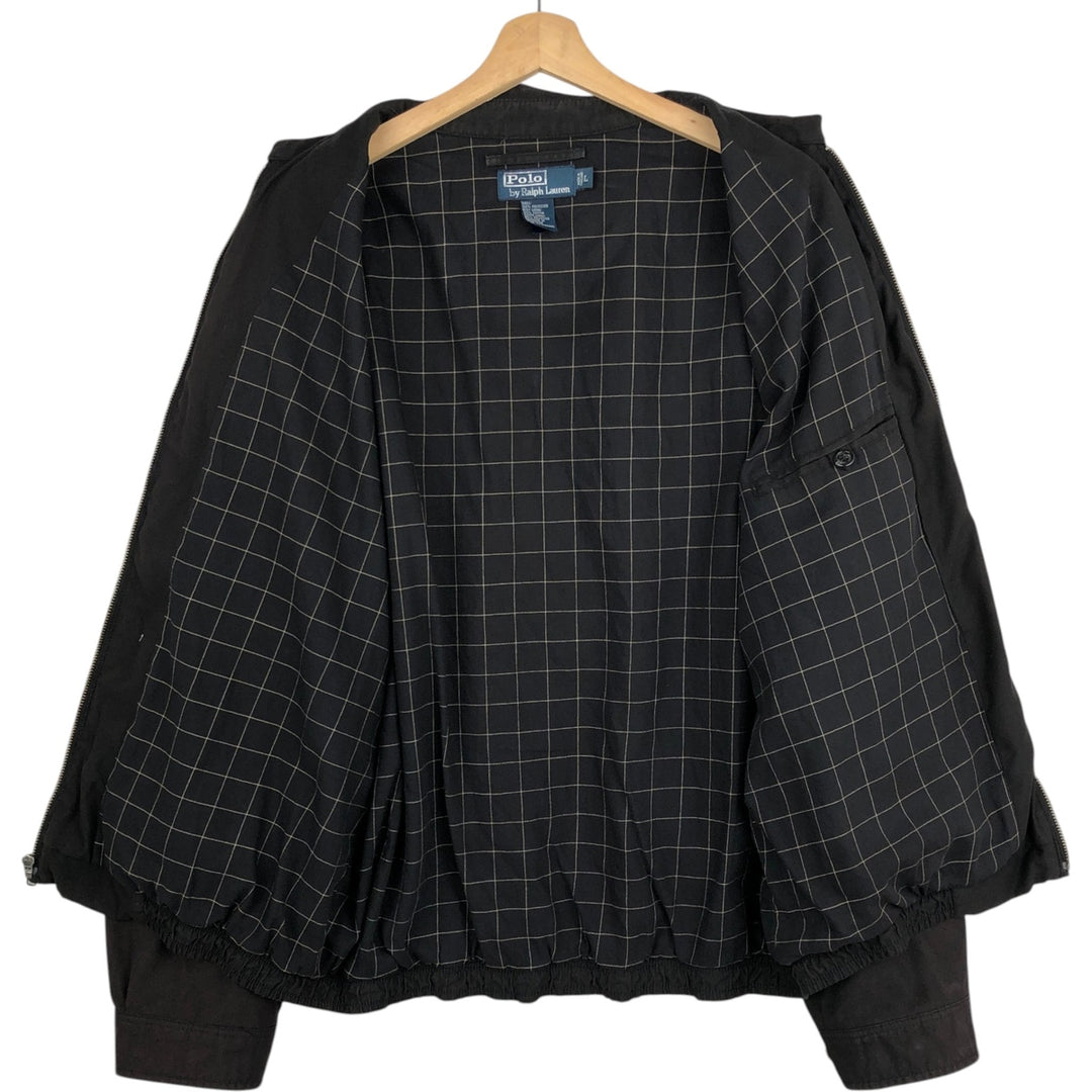 Ralph Lauren POLO by Ralph Lauren Swing Top Sports Jacket Men's L size polyester black type Vintage Second Hand