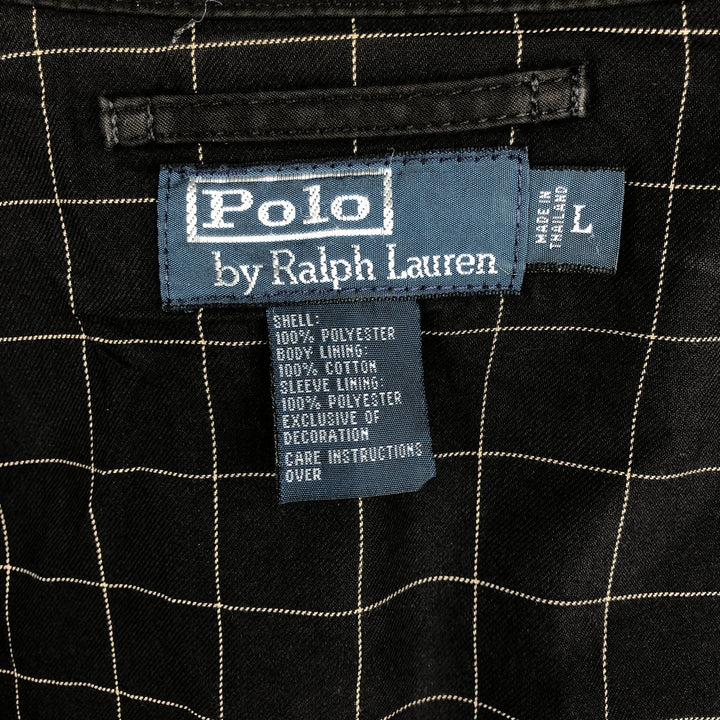 Ralph Lauren POLO by Ralph Lauren Swing Top Sports Jacket Men's L size polyester black type Vintage Second Hand