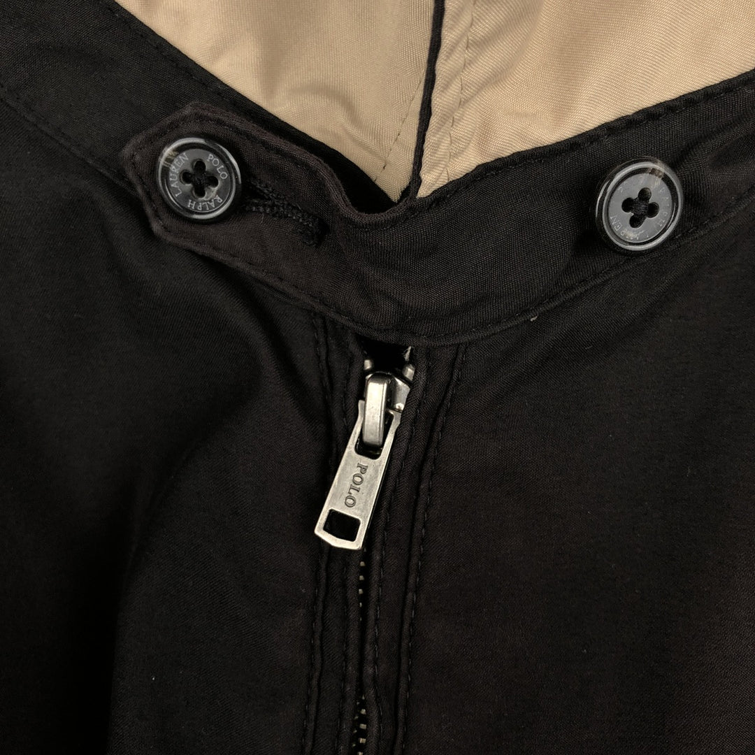 Ralph Lauren POLO by Ralph Lauren Swing Top Sports Jacket Men's L size polyester black type Vintage Second Hand