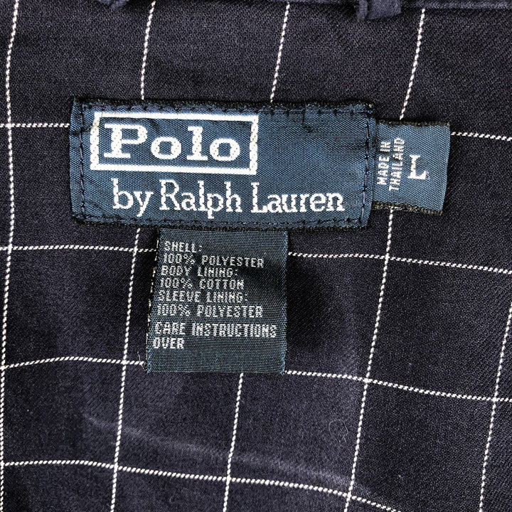Ralph Lauren POLO by Ralph Lauren Swing Top Sports Jacket Men's L size polyester navy blue type Vintage Second Hand