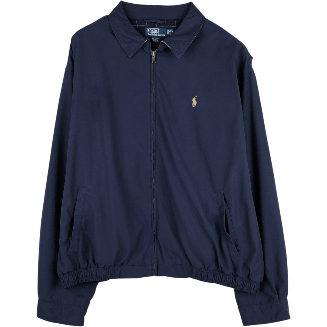 Ralph Lauren POLO by Ralph Lauren Swing Top Sports Jacket Men's XXL polyester navy blue type Vintage Second Hand