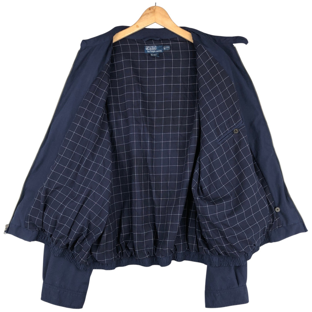 Ralph Lauren POLO by Ralph Lauren Swing Top Sports Jacket Men's XXL polyester navy blue type Vintage Second Hand