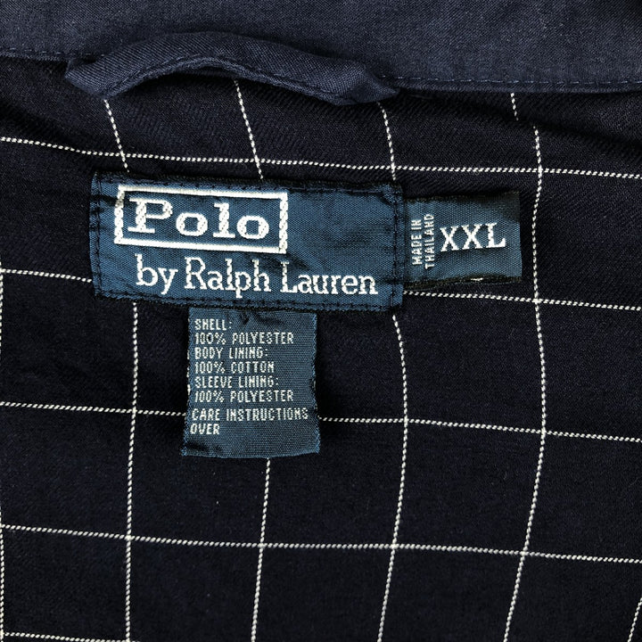 Ralph Lauren POLO by Ralph Lauren Swing Top Sports Jacket Men's XXL polyester navy blue type Vintage Second Hand