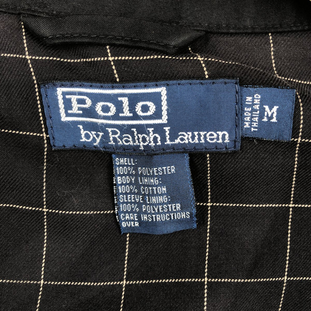 Ralph Lauren POLO by Ralph Lauren Swing Top Sports Jacket Men's M polyester black type Vintage Second Hand