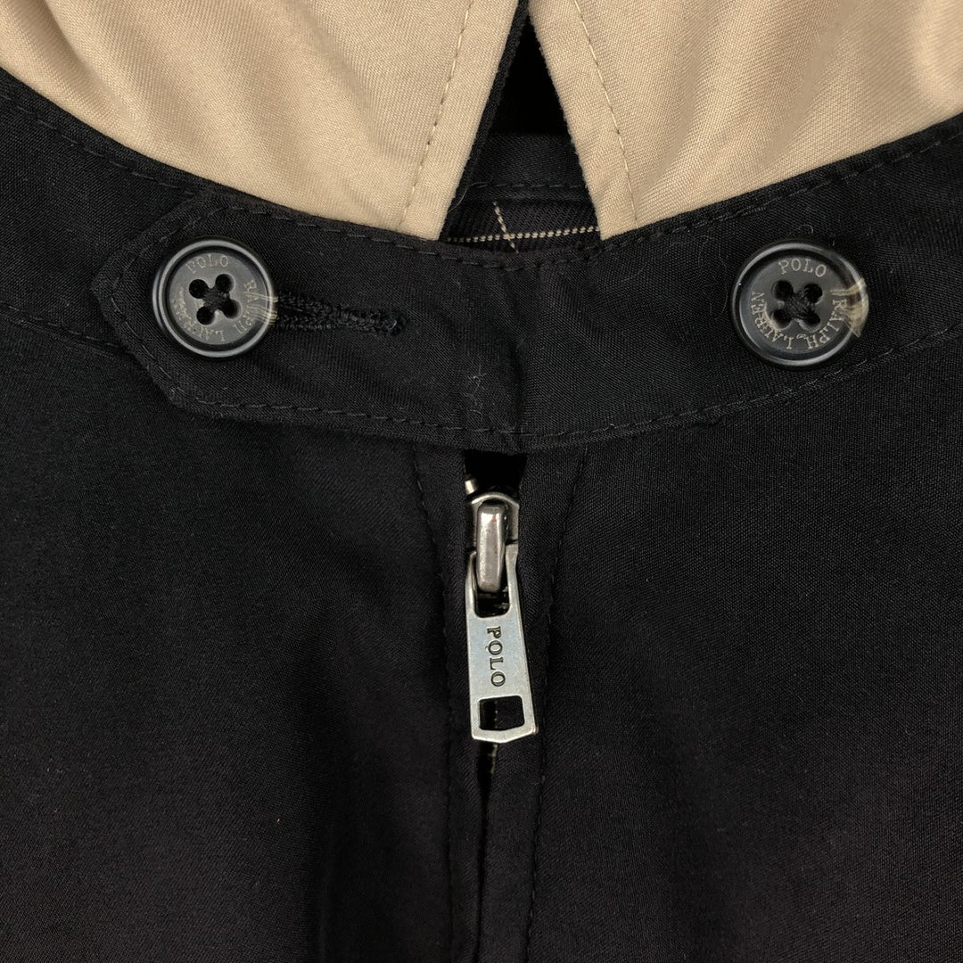 Ralph Lauren POLO by Ralph Lauren Swing Top Sports Jacket Men's M polyester black type Vintage Second Hand