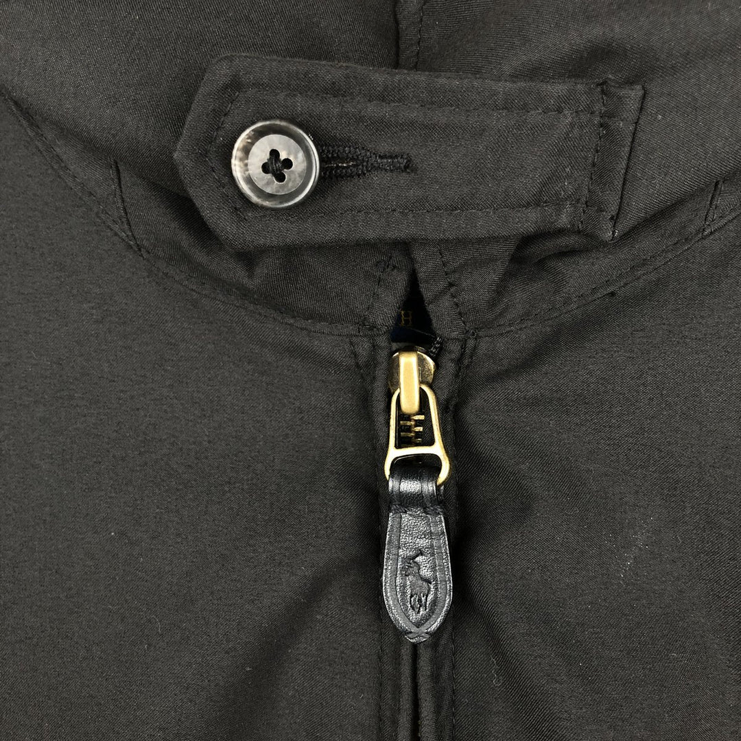 Ralph Lauren POLO RALPH LAUREN Swing Top Sports Jacket Men's S polyester black type Vintage Second Hand