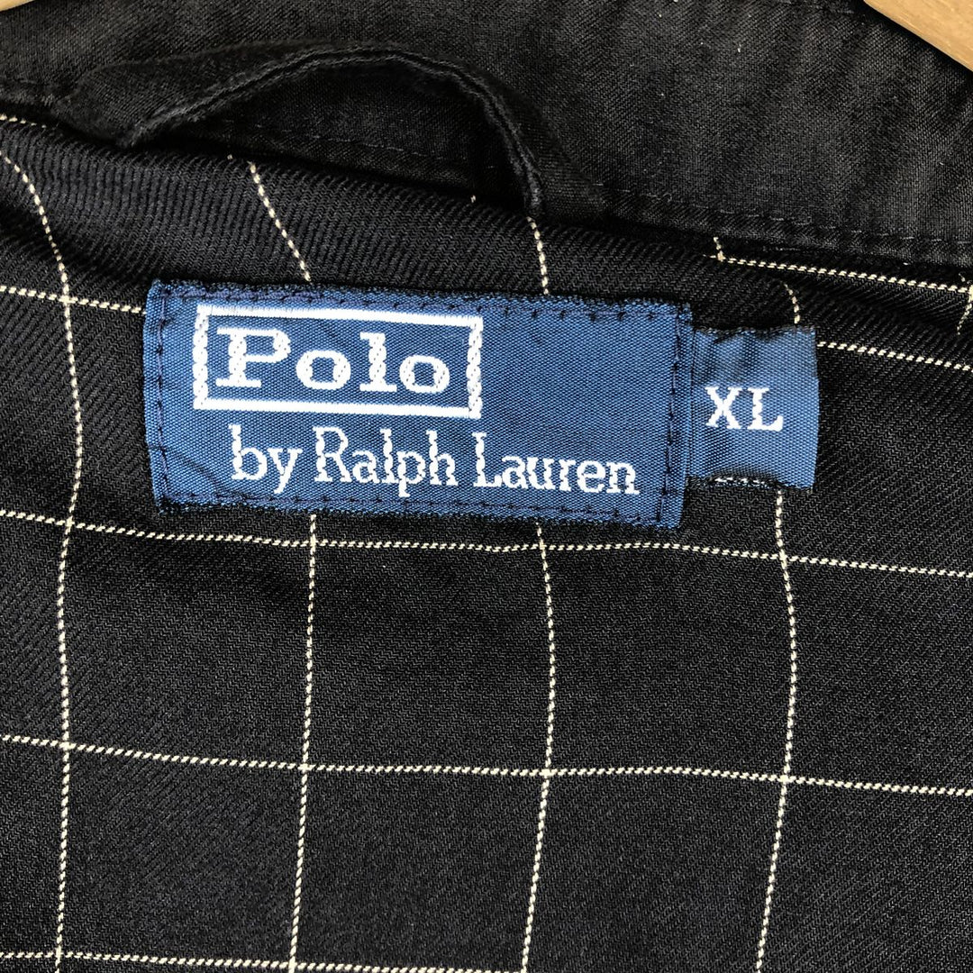 Ralph Lauren POLO by Ralph Lauren Swing Top Sports Jacket Men's XL polyester black type Vintage Second Hand