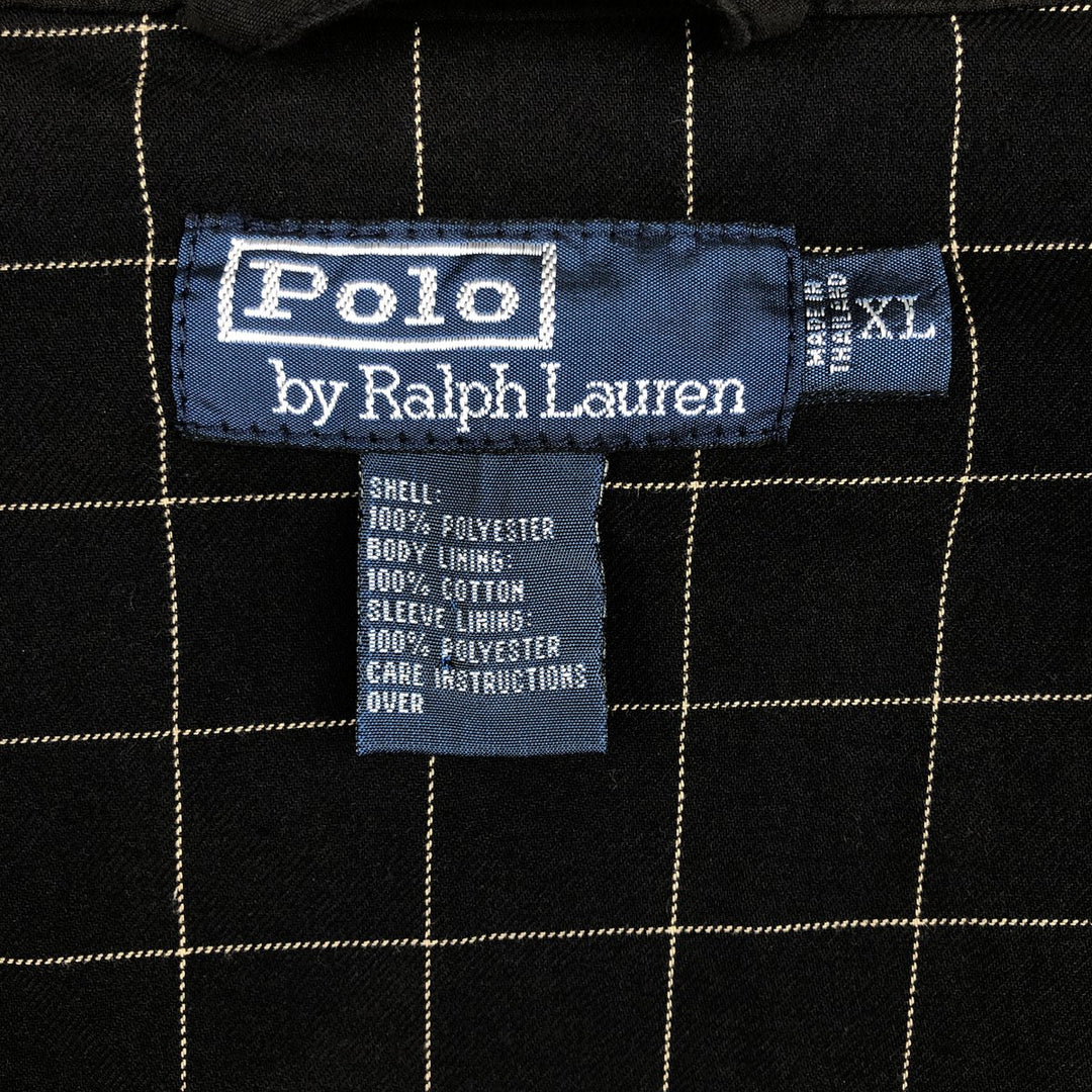 Ralph Lauren POLO by Ralph Lauren Swing Top Sports Jacket Men's XL polyester black type Vintage Second Hand