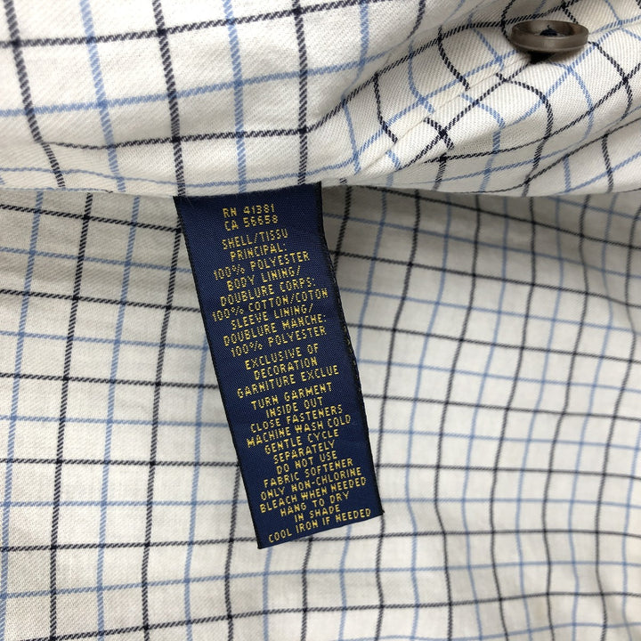 Ralph Lauren POLO RALPH LAUREN Swing Top Sports Jacket Men's L size polyester navy blue type Vintage Second Hand