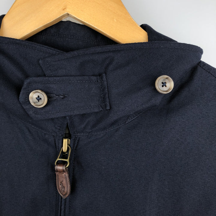Ralph Lauren POLO RALPH LAUREN Swing Top Sports Jacket Men's L size polyester navy blue type Vintage Second Hand