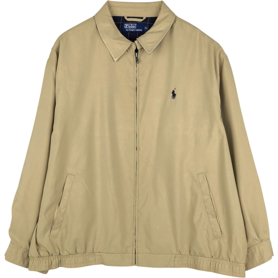 Ralph Lauren POLO by Ralph Lauren Swing Top Sports Jacket Men's XL polyester Beige type Vintage Second Hand
